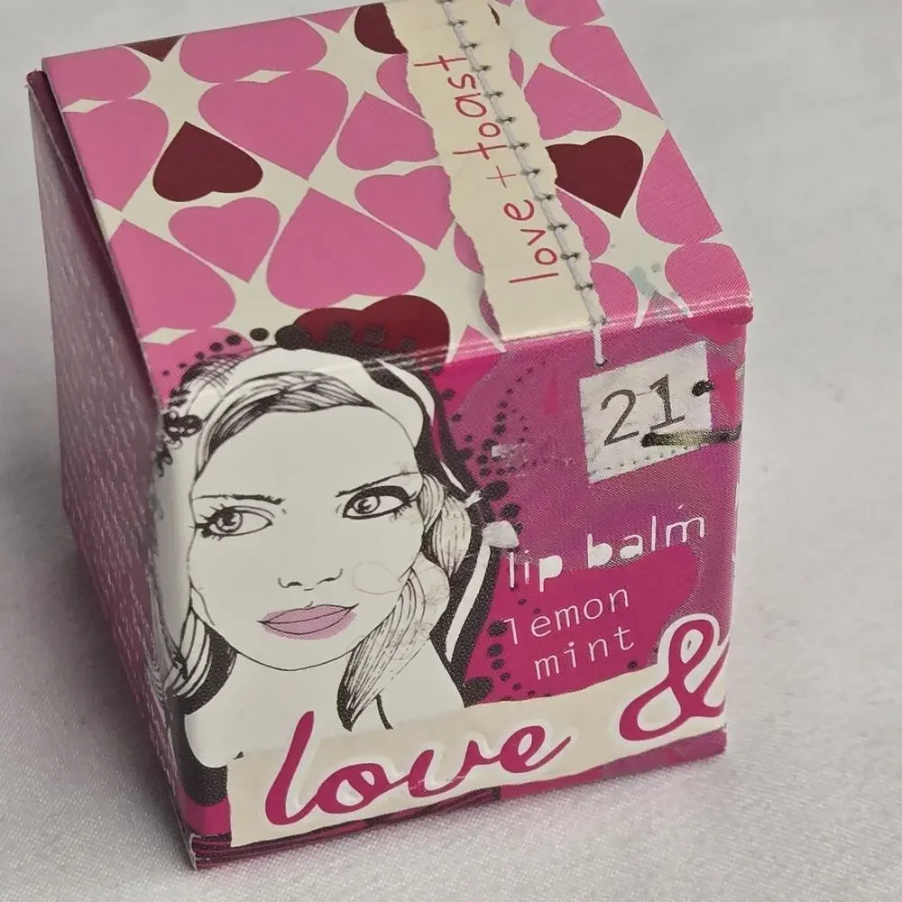 Love & Toast Lip Balm Lemon Mint Margot Elena Natural New DISCONTINUED Y2K